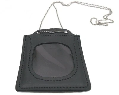 Vega Holster Porta plac Vega in pelle da collo con catenella 1WF00 9x11 cm