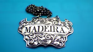 A Victorian silver "MADEIRA" decanter wine label, 1843, George Unite - Picture 1 of 5