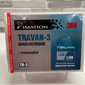Preformatted 3M Imation TR-3 Travan Mini Cartridge 1.6GB / 3.2GB NEW SEALED - Picture 1 of 5