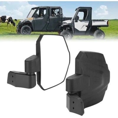 KEMIMOTO Upgraded Door Mounted Side Mirrors Compatible with Polaris Ranger NEW - Image 1 of 4