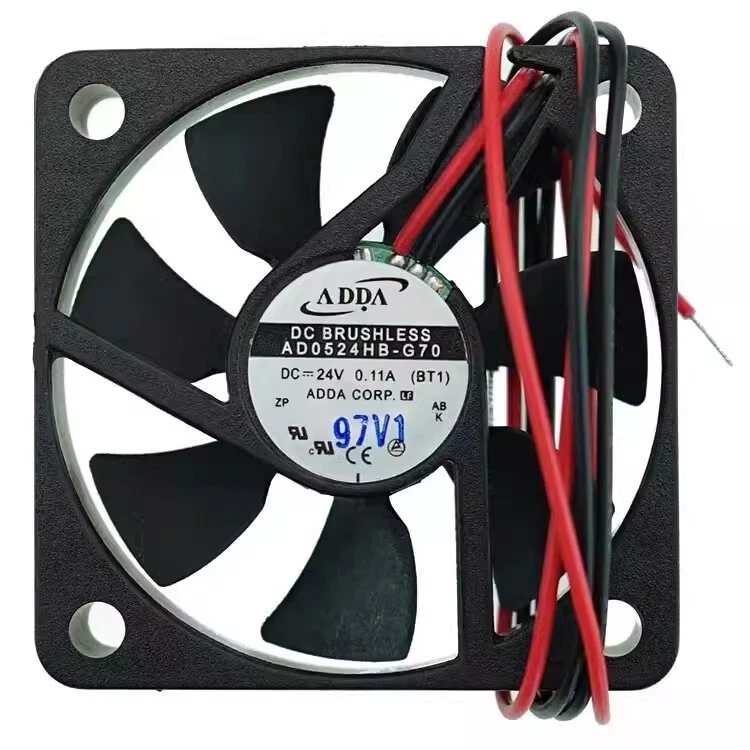 ADDA AD0524HB-G70 5010 DC24V 0.11A 5CM 2-Wire Silent Cooling Fan - Image 1 of 1