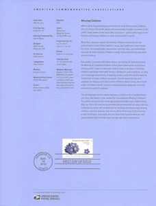 #1519 (49c) Forever Missing Children #4987 Souvenir Page - Picture 1 of 1