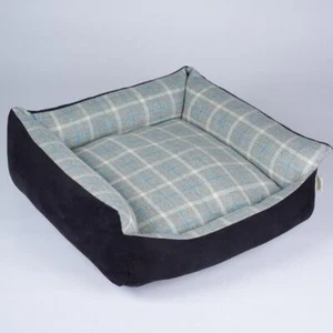 Grey/blue, Wool Dog bed, Stylish Pet Bed, Dog Bed with Sides, Cosy Bed washable - Picture 1 of 4