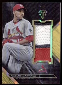 Carlos Martinez 2016 TOPPS TRIPLE THREADS Jumbo Game Used Patch 7/9 Cardinals - Picture 1 of 2