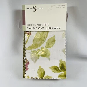 Stout Fabric Book Multi-purpose Rainbow Library Book No. 1440 Leaf Lavender - Picture 1 of 10