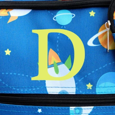 Maleta rodante con monograma y bolso de lona y bolso de mano 3 piezas ESPACIO para niños Foto 1 de 4