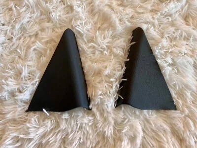 Mercedes S600 W140 1994 espejos retrovisores interiores delanteros L y R gris oscuro cubierta de cuero Foto 1 de 2