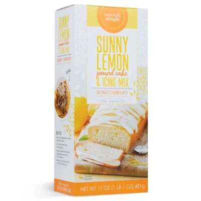 高雅简单阳光柠檬磅蛋糕和冰敷混合 17 盎司 — 第 1/4 张图片