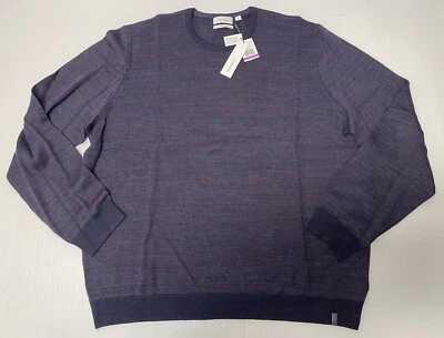 Calvin Klein Men’s Multi Color Italian Yarn Wool Blend Long Sleeve Sweater XXL - Image 1 of 4