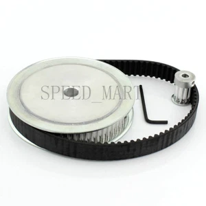 HTD5M 60T 10T Belt Width 15mm Timing Pulley Belt Set Kit Reduction Ratio 6:1 CNC - Picture 1 of 7