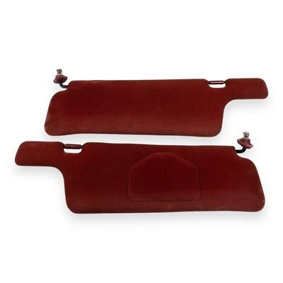 Nissan 300ZX 1990-1993 conjunto de pares de parasoles laterales para conductor y pasajero rojo Foto 1 de 4