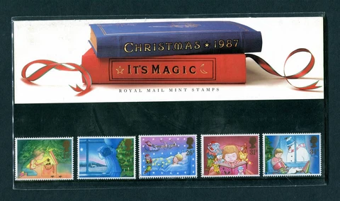 1987 GB Christmas Presentation Pack. SG 1375-1379 Cover