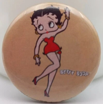 Vintage Betty Boop Cartoon Pinback Button Retro Animation Memorabilia Pin Badge  - Image 1 of 4