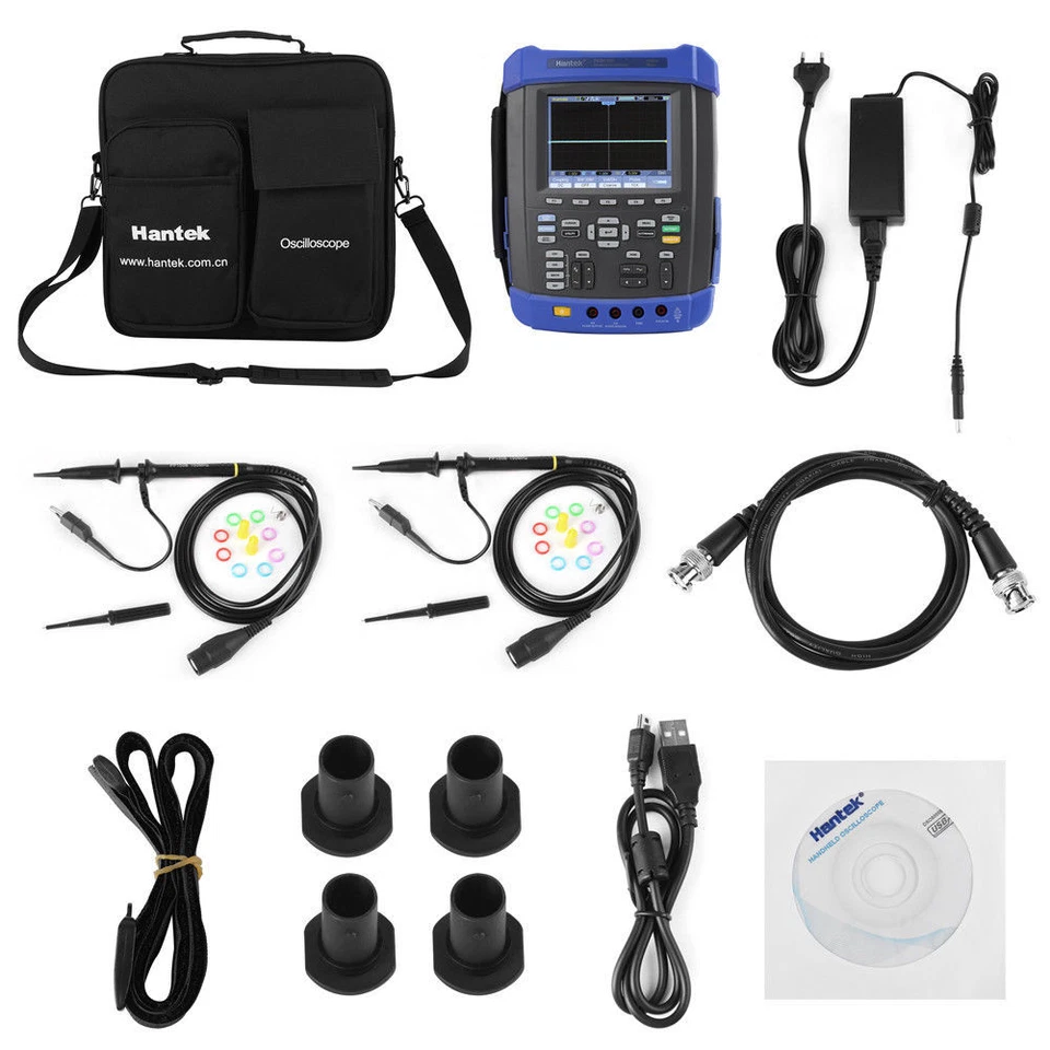 Handheld Oscilloscope 100mhz 1gsa/s Arbitrary Waveform Generator 25mhz DMM USB