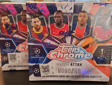 2020/21 TOPPS CHROME SEALED 18 PACK MATCH ATTAX UEFA SOCCER BOX UCL refractor