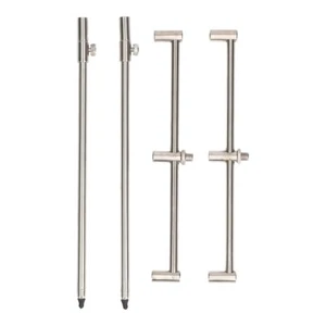 Angelspezi Inox Rod Set 2 Banksticks 2 Buzzer Bars Rutenauflage Rutenablage - Bild 1 von 3