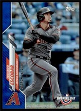 2020 Topps Opening Day Blue Foil #95 Eduardo Escobar - Arizona Diamondbacks