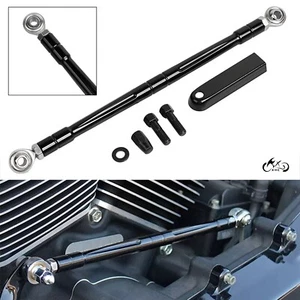 Black Shift Linkage Shifter For Harley Softail Custom FXSTC Touring Road Glide - Picture 1 of 17