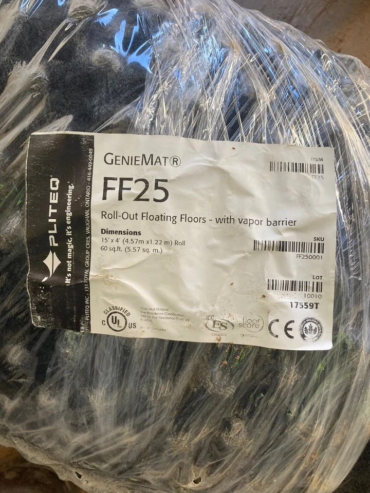 Alicate Geniemat FF25 controle de som roll-out flutuante barreira de vapor subjacente - Imagem 1 de 2