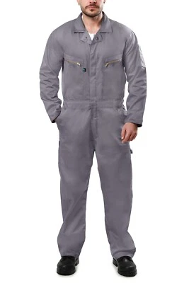 Kolossus Cotton Blend Long Sleeve Coverall Zip-Front Pockets Overall - Image 1 of 2