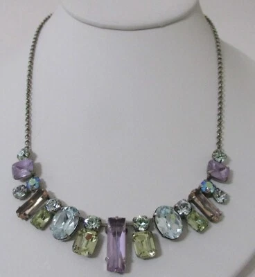 Collar de agua corriente Sorrelli NCG19ASRW tono plata antiguo Foto 1 de 4