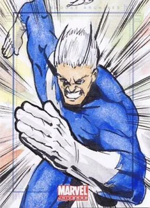Tarjeta de boceto del Universo Marvel 2011 Goldberg Quicksilver - Imagen 1 de 1