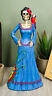 DOD Day of the Dead Mexican Halloween Lady Dancer Purple Skirt Dress Figurine