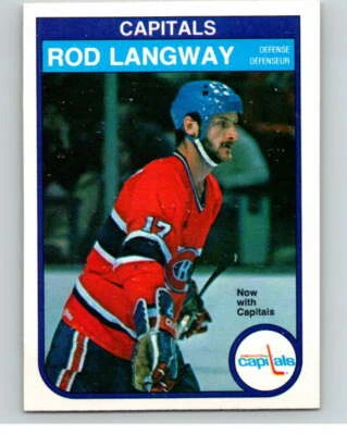 1982-83 O-Pee-Chee #368 Rod Langway  Washington Capitals V59696 - Image 1 of 2