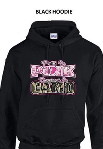 PRETTY IN PINK/DANGEROUS IN CAMO Damen Hoodie GR SM bis 3XL - Bild 1 von 10