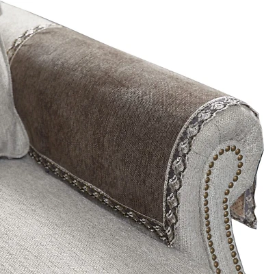 Couch Arm Covers,Non-Slip Lace Sofa Arm Covers Set of 2 Washable Sofa Armrests - Image 1 of 4