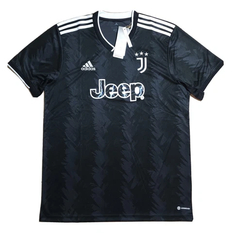 Mens Juventus Soccer Jersey  Adidas Black and White Footbal 22/23 Size XL New Cover