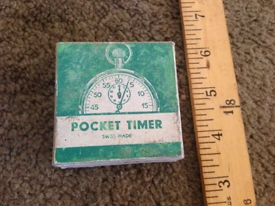 Temporizador de bolsillo antimagnético vintage Chesterfield 7 joyas ¡Funciona! Foto 1 de 4