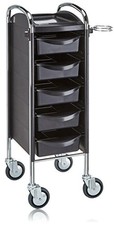 EFALOCK carrello Piccolo 6002 Alta Ruote grandi rotoli nero, Confezione 1er (1 x