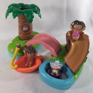 Dora The Explorer Floating Island Bath Time Adventure 2003 Toy Play Set Water - Picture 1 of 11
