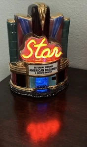 Jerry Berta limitierte Auflage Star Theater Neon beleuchtete Skulptur Lampe neu aus altem Lagerbestand Neu im Karton Rarität - Bild 1 von 14