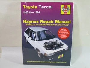 Repair Manual Haynes 92085 1987 thru 1994 Toyota Tercel - Foto 1 di 12