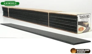 O Gauge Woodland Scenics ST1473 Foam Track-Bed Underlay 12x Strips 6.98cm 60.9cm - Picture 1 of 2