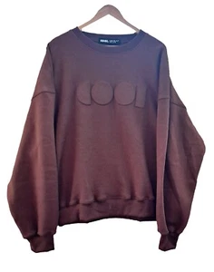 COOL - Create Out Of Love - braun erhöhtes Buchstaben-Sweatshirt Herren Größe 2X - Bild 1 von 3