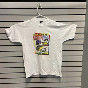 Vintage 1990 T Shirt - Gasser Gathering Speedway - Indy Raceway - White - XL - Picture 1 of 16