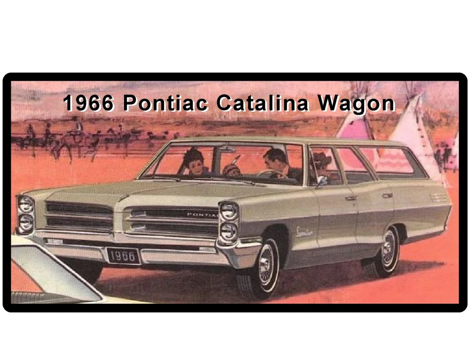 1966 Pontiac Catalina Wagon  Auto Refrigerator / Tool Box  Magnet - Image 1 of 1