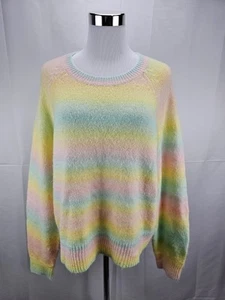 Steve Madden BB Dakota Sweater Women's Ombre Stripe Sweater Size XL - Picture 1 of 6