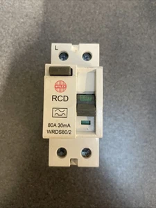 Wylex 80A 30mA Type A RCD 2 Pole Module WRDS80/2 WRS80/2 Consumer Unit Switch - Picture 1 of 6