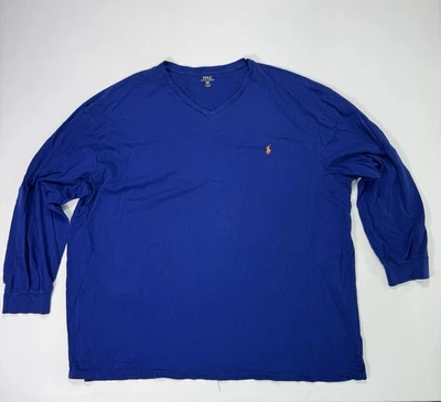 Polo Ralph Lauren Shirt Mens 4XLT Big & Tall Long Sleeve Tee Crew Neck Cotton - Image 1 of 4