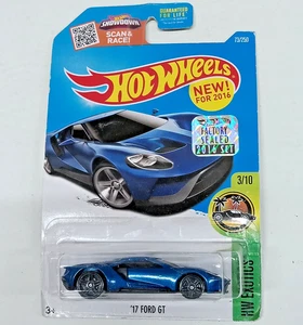 HOT WHEELS 2016 FACTORY SEALED SET ON CARD '17 FORD GT - Picture 1 of 4