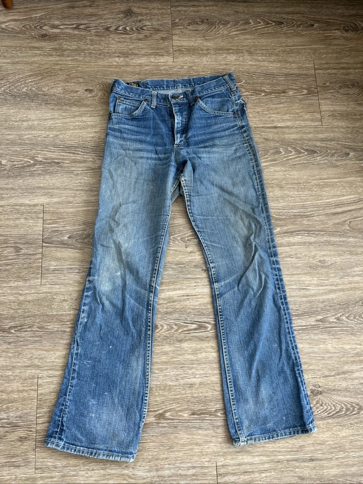 Vintage 1960s Lee Riders Sanforized Selvedge Denim Jeans SZ 30x31 Union Made - Image 1 of 4