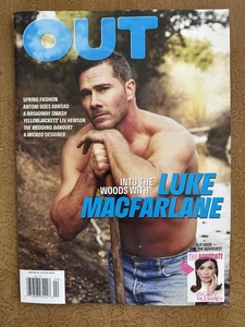 Out Magazine März 2025 Luke MacFarlane Flip Cover The Advocate Dylan Mulvaney - Bild 1 von 2