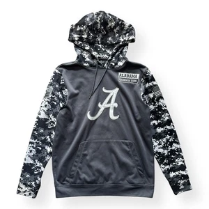 Alabama Crimson Tide Hoodie Digital Arctic Camo Military OHT Gray Men’s Medium - Picture 1 of 10
