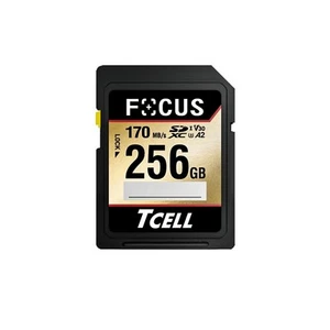 TCELL FOCUS Taiwanese SD Card 256GB A2 SDXC UHS-I Memory Card U3 V30 High Speed - Picture 1 of 8