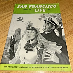 April 1942 SAN FRANCISCO LIFE MAGAZINE - WWII / Society / Art / Shopping - Imagen 1 de 19
