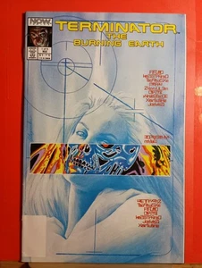 1990 NOW Comics Terminator Burning Earth Ausgabe 1 Alex Ross Direktausgabe Cover - Bild 1 von 1